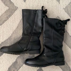 Black boots size two